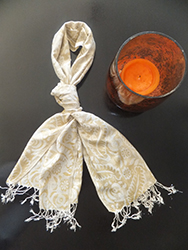 viscose lurex scarf