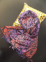 viscose lurex scarf