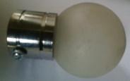 Frosted Glass Curtain Rod Balls