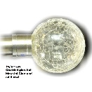 Crackled Glass Curtain Rod Balls (UIL-15-12)