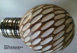 Wooden Curtain finials for 35mm poles