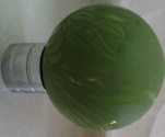 Kotla Leaf Green Curtain Rod Balls