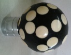 Kotla Spot Black Curtain Rod Balls