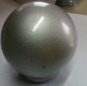 Metal Silver Curtain Rod Balls