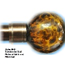 Tortoise Shell Curtain Rod Balls (UIL-15-21)