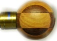 Wooden Check Curtain Rod Balls