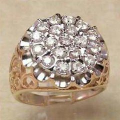 Mens Diamond Studded Ring