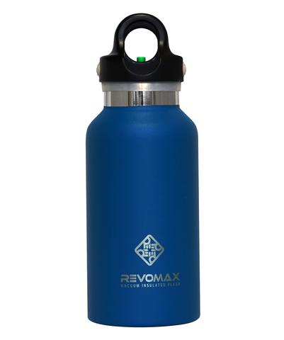 BLUE 12 OZ CLASSIC THERMAL FLASK WITH QUICK-RELEASE CAP