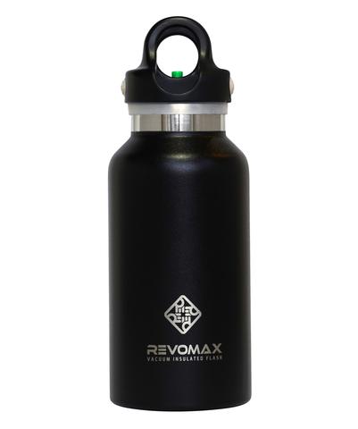 ONYX BLACK 12 OZ CLASSIC THERMAL FLASK WITH QUICK-RELEASE CAP