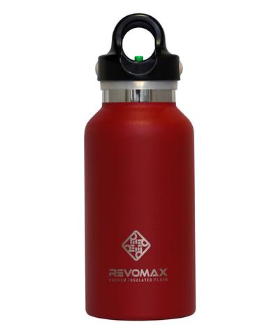 RED 12 OZ CLASSIC THERMAL FLASK WITH QUICK-RELEASE CAP