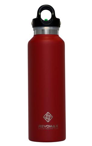 RED 20 OZ CLASSIC THERMAL FLASK WITH QUICK-RELEASE CAP