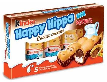Kinder Happy Hippo Cocoa Cream Biscuits