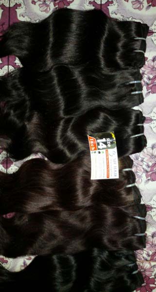 14 INCH NATURAL UNPROCESSED SILKY WAVE WEFT