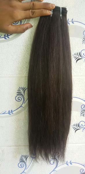 Natural silky  straight double drawn raw hair extension