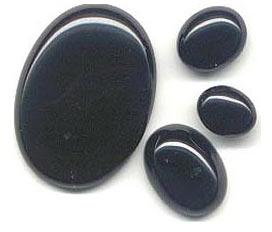 Polished Black Onyx Gemstone Beads, Gemstone Size : 0-5mm