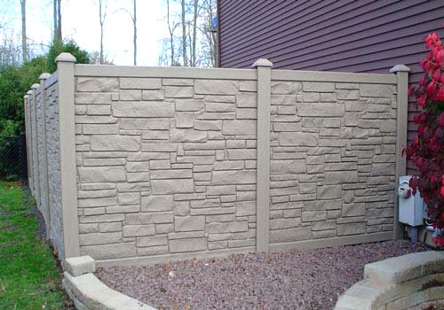 Simulated Stone Fencing