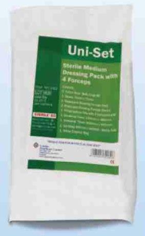 Sterile Dressing Pack with 4 Forceps