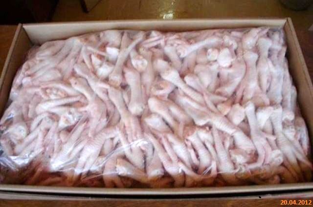 frozen chicken feet