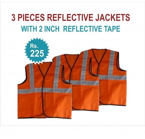 3 Pieces Reflective Jackets 2 Reflective Tape Jackets