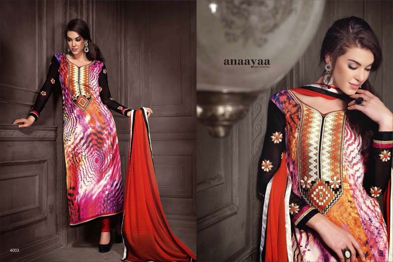 Anaya Designer Semi Stitched Suits