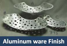 Alumunium Ware Finish Items