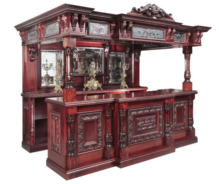 Wooden Antique Bar Counter