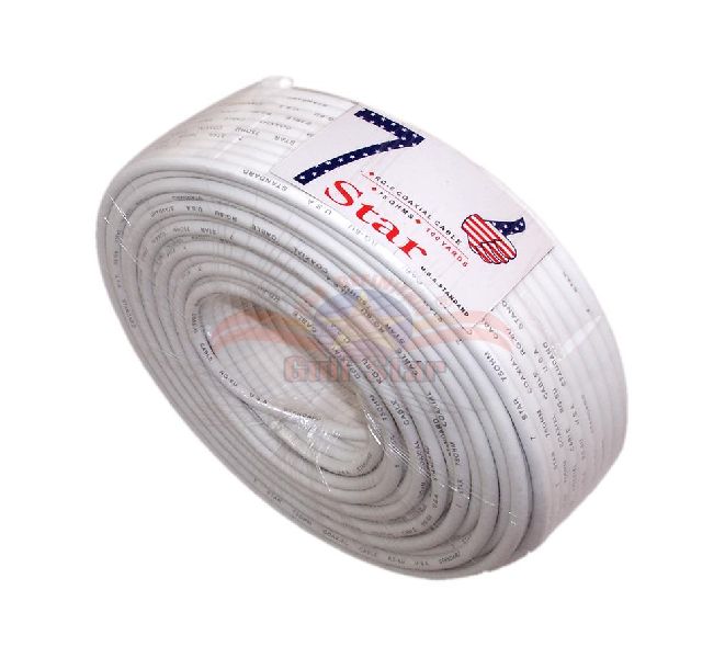 100 Yards White Coaxial Cable