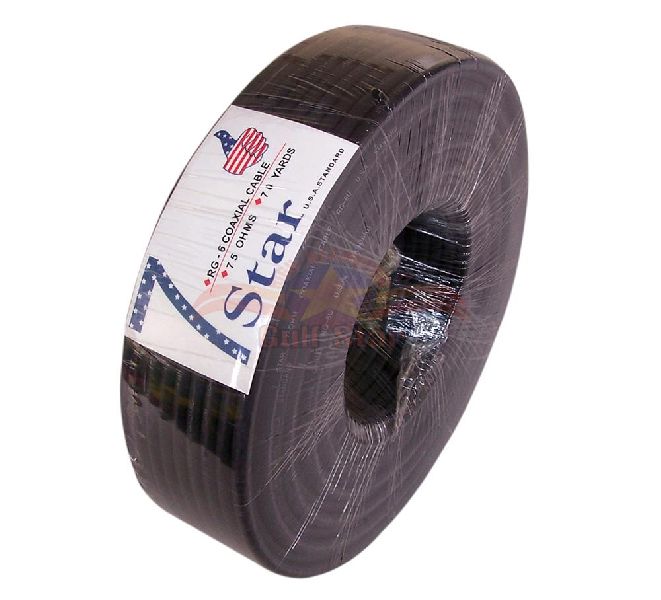 70 Yards Black Coaxial Cable