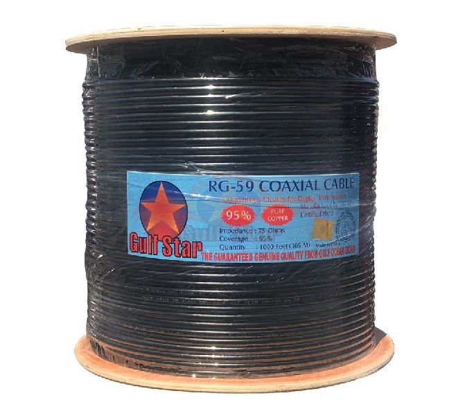RG-59 Coaxial Cable 95% Pure CU Conductor 305 MTS