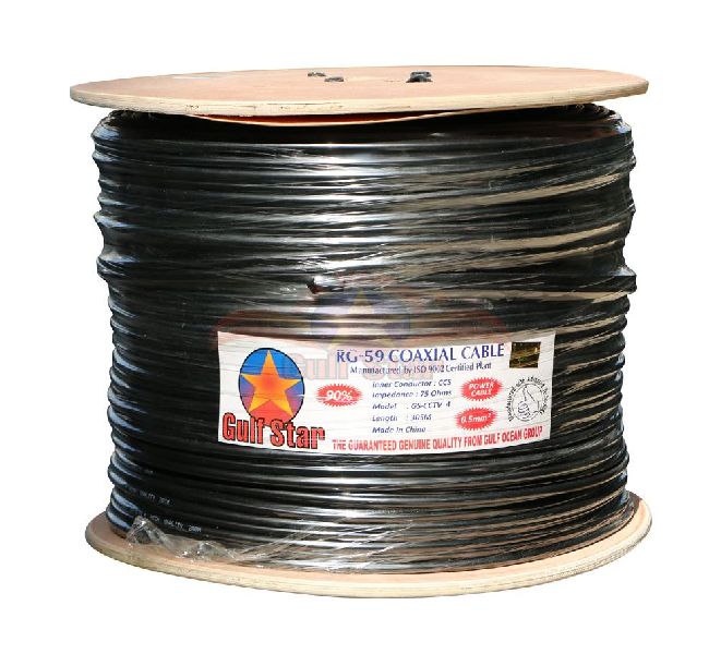 RG-59 with 0.5MM Power CCTV4 Coaxial Cable
