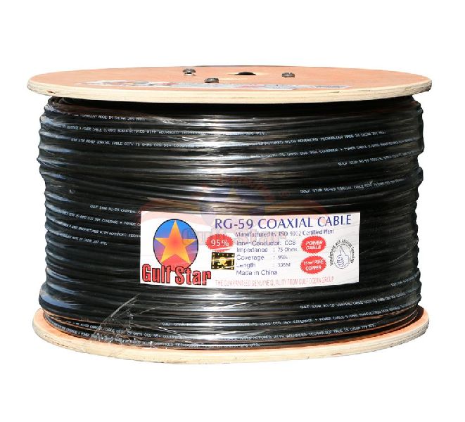 RG-59 with Power 0.5MM Pure CU CCTV3 Coaxial Cable