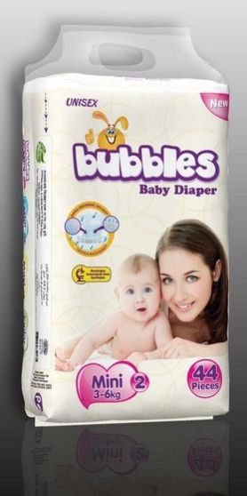 Twin Package Mini Baby Diaper 44 Pcs
