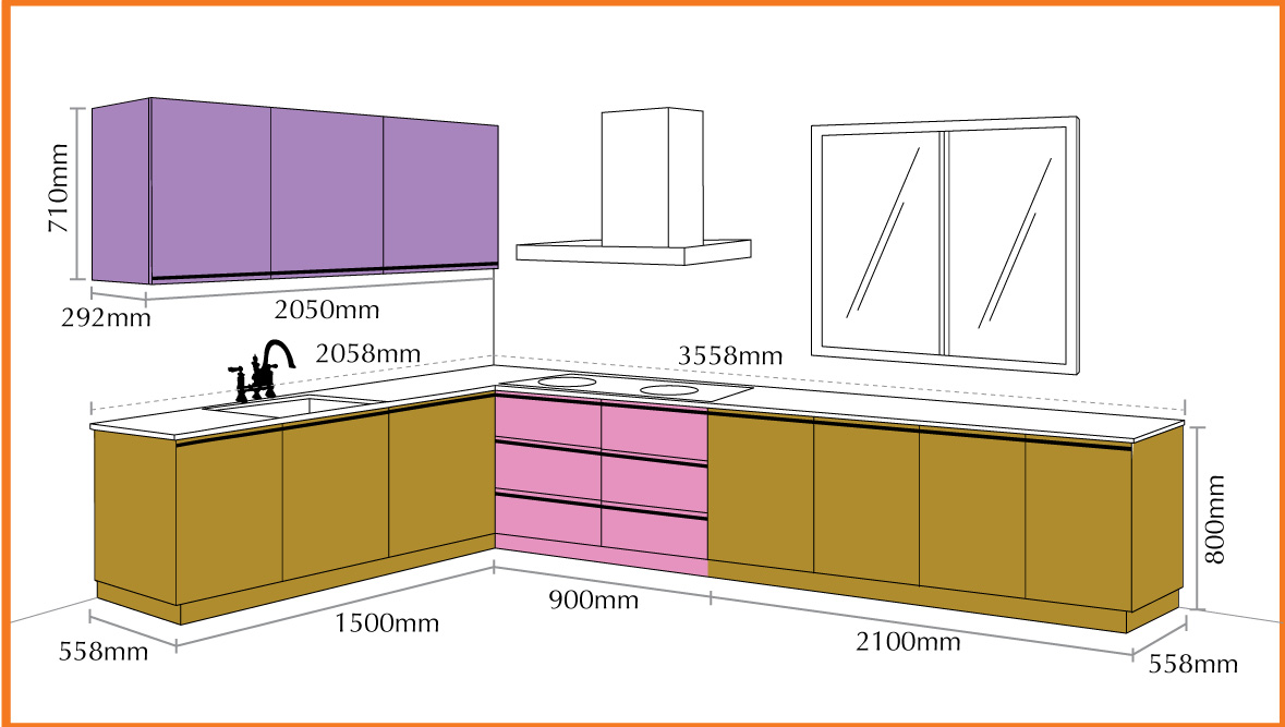 Aluminium Kitchen Cabinet 004 by Onitek Sdn Bhd, Aluminium Kitchen Cabinet | ID - 1445295