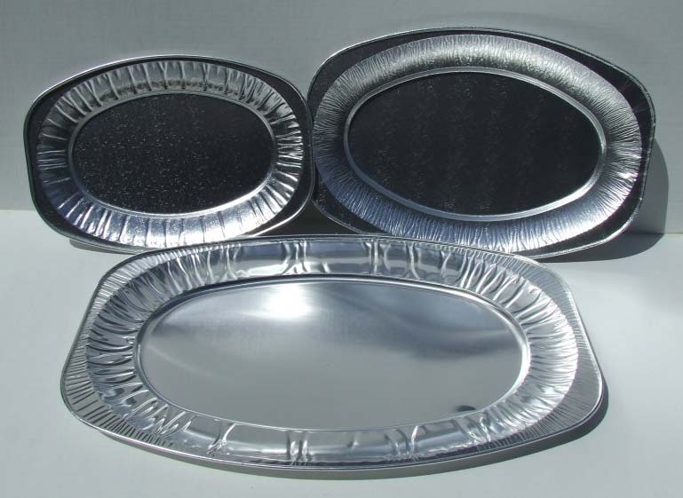 Polished Aluminium Platters, for Serving Food, Color : Silver