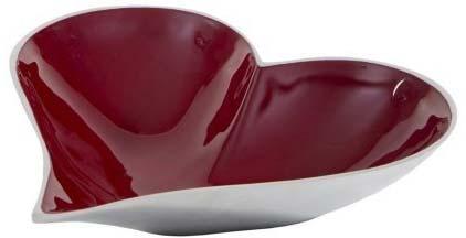 Aluminum Food Serving Heart Bowl