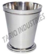 Brass Julep Cup 06 Oz Smooth Nickel Plated