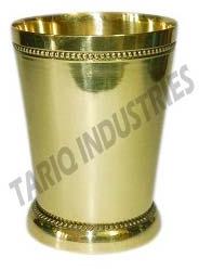 BRASS JULEP CUP 11 OZ SMOOTH GOLD PLATED