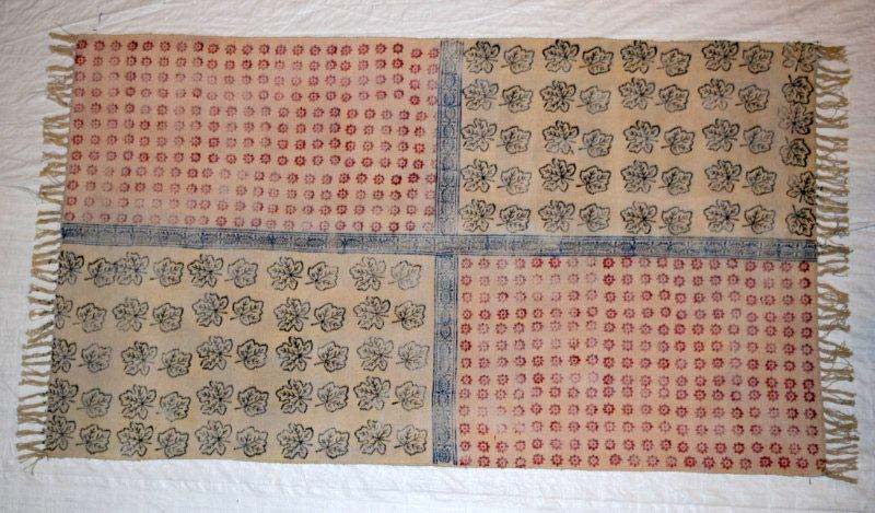 Cotton Block Printed Small Rug, for Homes, Offices, Size : 4x6 Feet