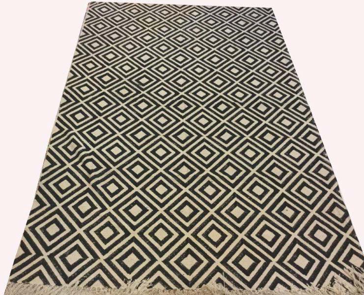 VICP0140 Cotton Printed Rugs, Size : 2x3feet, 3x4feet, 4x5feet