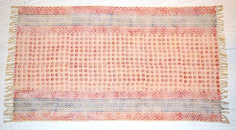 Cotton Block Printed Floor Rug, for Homes, Size : 4x6 Feet