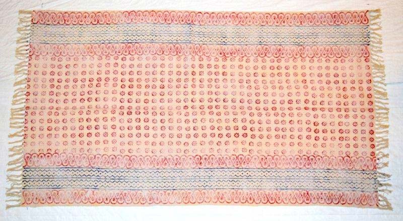 Cotton Block Printed Floor Rug