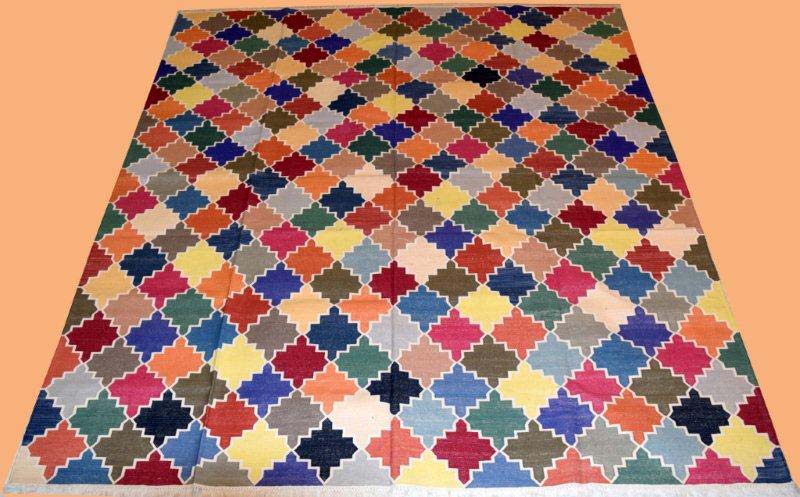 Cotton Flat Weave Floor Rug