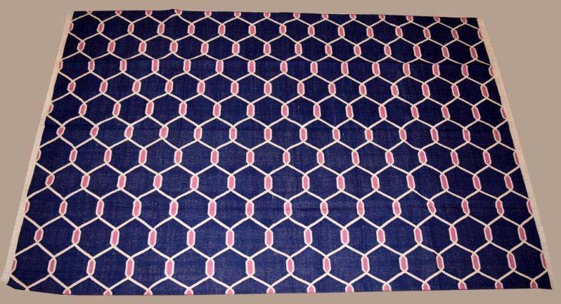 VICD0107 Arihant Art Cotton Rugs, for Home, Hotel, Office, Restaurant, Technics : Hand Made, Handloom