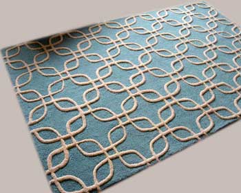 Smooth MC123B Hand Tufted Rugs, for Home, Office, Hotel, Size : 4x6 Feet