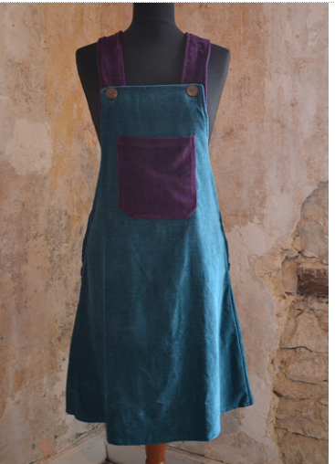 velvet dungaree