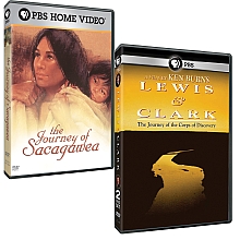 Lewis & Clark The Journey of the Corps of Discovery Sacagawea DVD Combo