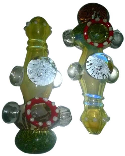 Glass Flower Honeycomb Pipe