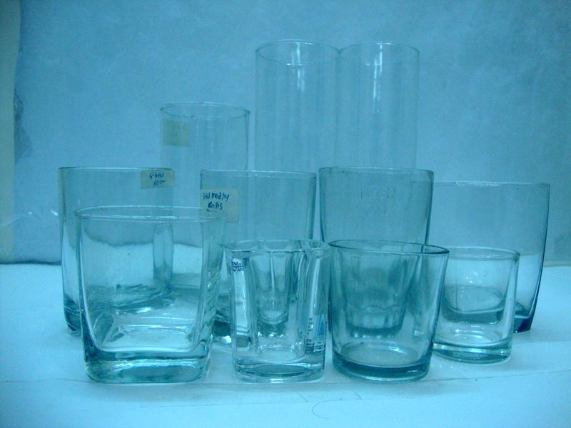 Polished Glass Tumblers, for College, Gym, Office, School, Feature : Attractive Look, Eco-Friendly