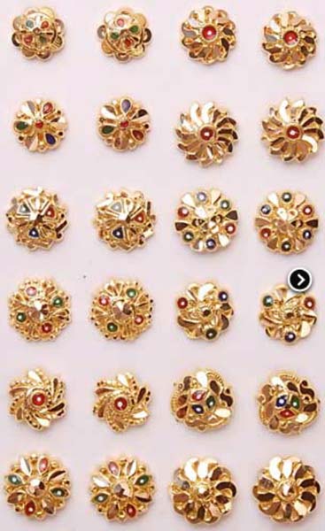 Products - Embossed Gold Nose Pins Manufacturer inRohini Delhi India by ...