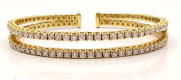 Polished Plain Diamond Cuff Bracelet (CWDCB234), Feature : Attractive Look, Durable, Easy To Tie, Light Weight